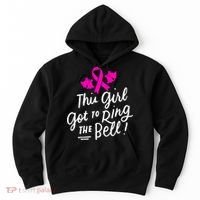 Breast Cancer Funny This Girl Got To Ring The Bell Chemo Grad Hoodie thumb 0