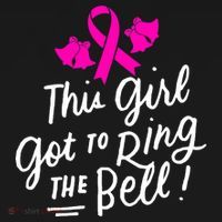 Breast Cancer Funny This Girl Got To Ring The Bell Chemo Grad Sweatshirt thumb 3