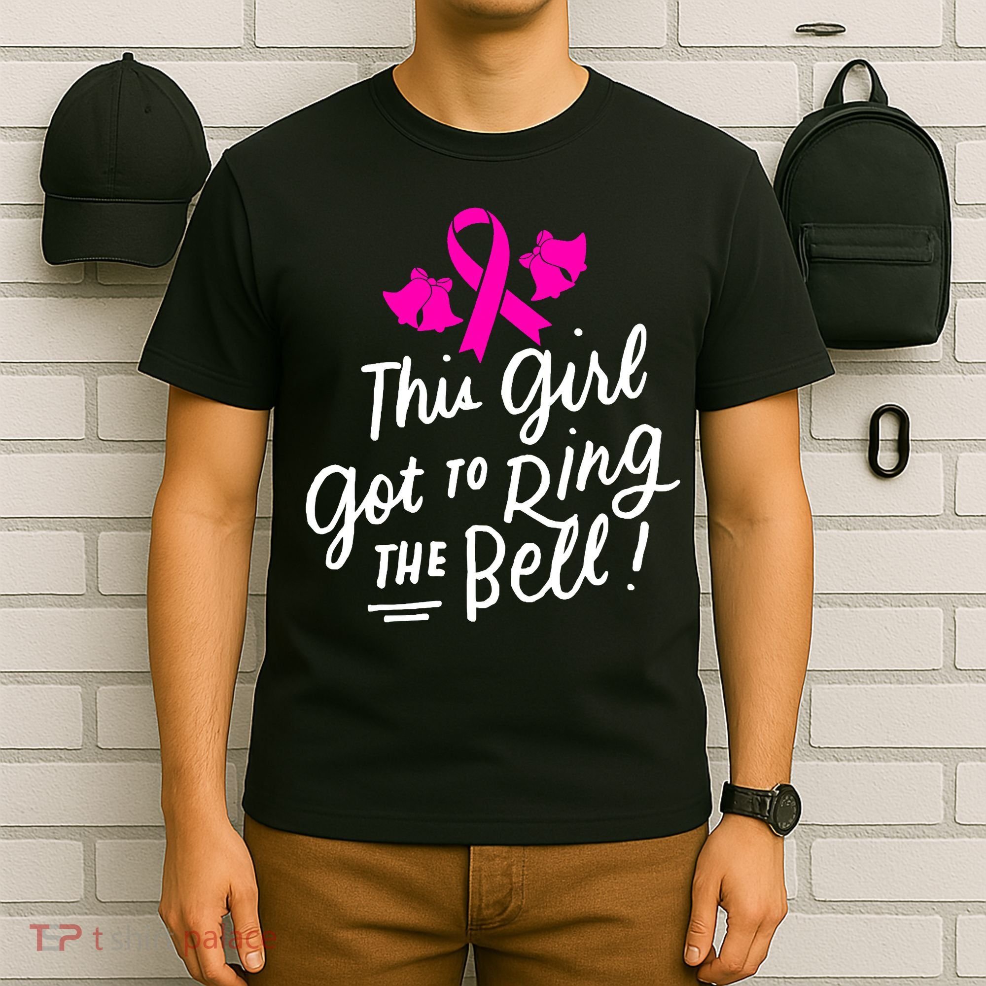 Breast Cancer Funny This Girl Got To Ring The Bell Chemo Grad T-Shirt