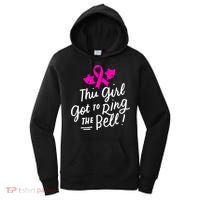 Breast Cancer Funny This Girl Got To Ring The Bell Chemo Grad Women's Hoodie thumb 0
