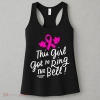 Breast Cancer Funny This Girl Got To Ring The Bell Chemo Grad Women's Tank Top thumb 3