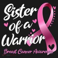 Breast Cancer Fighter Awareness Sister Of A Warrior Women's Hoodie thumb 2