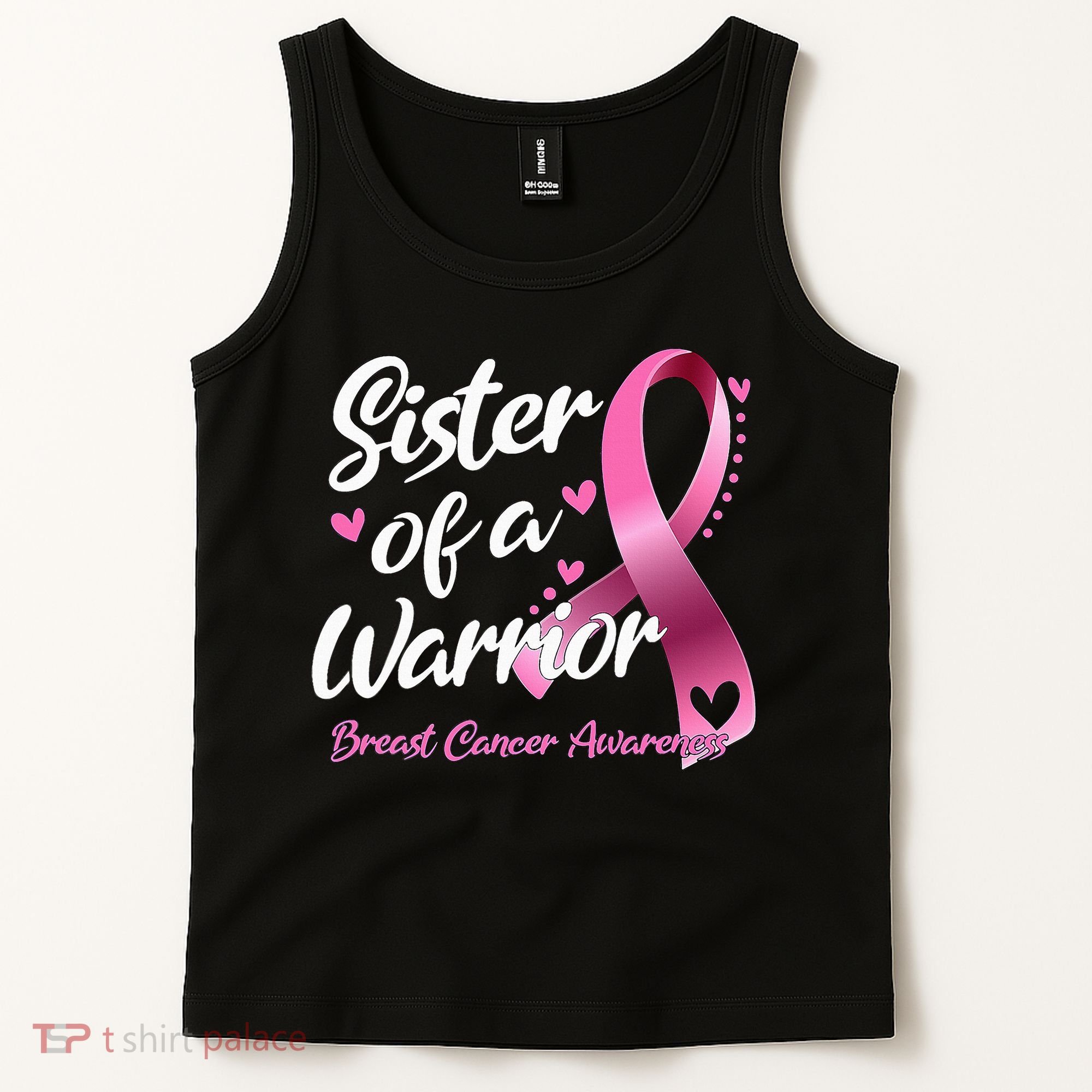Breast Cancer Fighter Awareness Sister Of A Warrior Tank Top