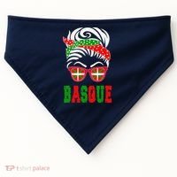 Basque Country Flag Basque Girl USA-Made Doggie Bandana thumb 0