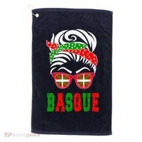 Basque Country Flag Basque Girl Golf Towel thumb 0