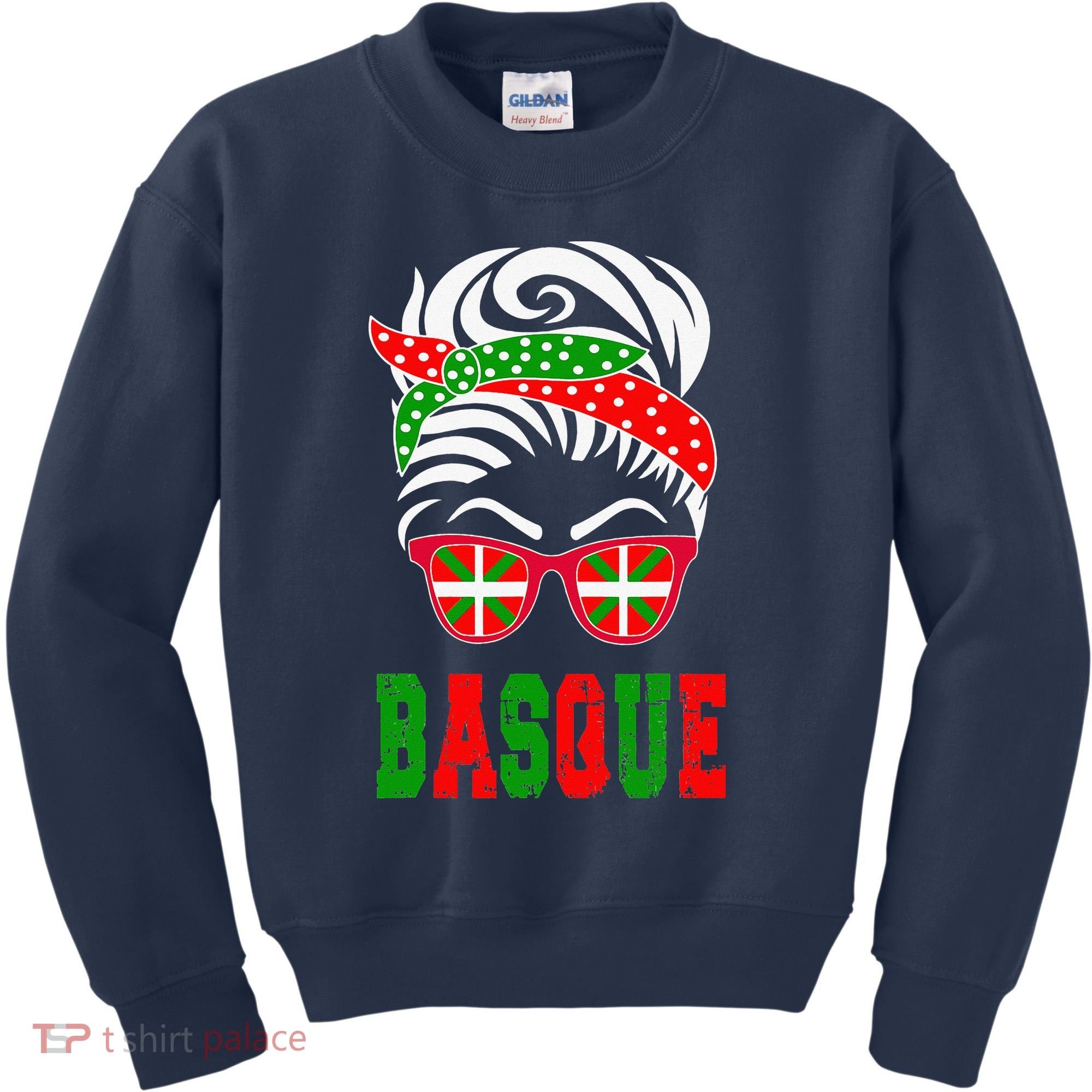 Basque Country Flag Basque Girl Kids Sweatshirt