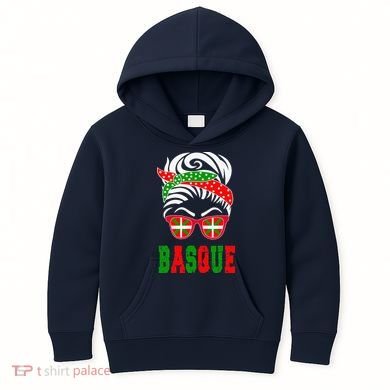 Basque Country Flag Basque Girl Kids Hoodie