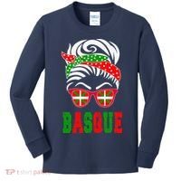 Basque Country Flag Basque Girl Kids Long Sleeve Shirt thumb 0