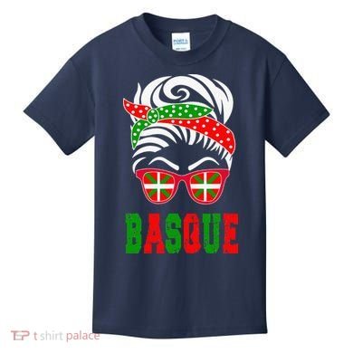 Basque Country Flag Basque Girl Kids T-Shirt