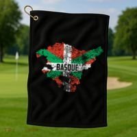 Basque Country Flag Euskadi Historical Roots Gift Meaningful Gift Golf Towel thumb 1