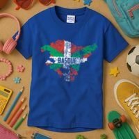 Basque Country Flag Euskadi Historical Roots Gift Meaningful Gift Kids T-Shirt thumb 3