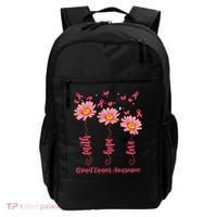 Breast Cancer Faith Hope Love Floral Backpack thumb 0