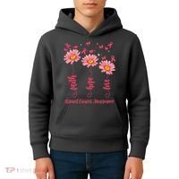 Breast Cancer Faith Hope Love Floral Kids Hoodie thumb 4