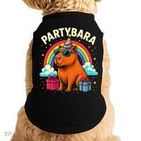 Birthday Capybara Fun Partybara Capybara Party  Doggie Tank thumb 0