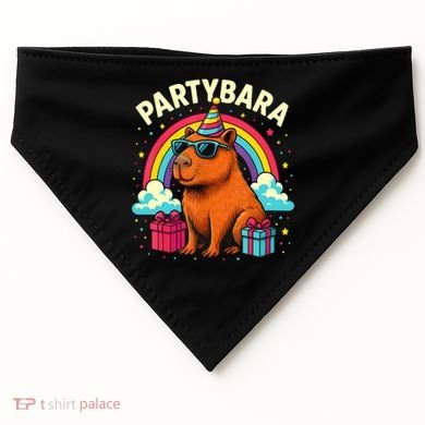 Birthday Capybara Fun Partybara Capybara Party  USA-Made Doggie Bandana