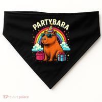Birthday Capybara Fun Partybara Capybara Party  USA-Made Doggie Bandana thumb 0