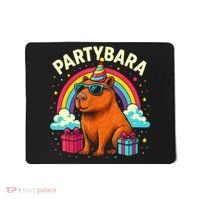 Birthday Capybara Fun Partybara Capybara Party  Mousepad thumb 0