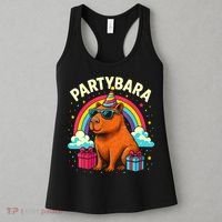 Birthday Capybara Fun Partybara Capybara Party  Women's Tank Top thumb 3