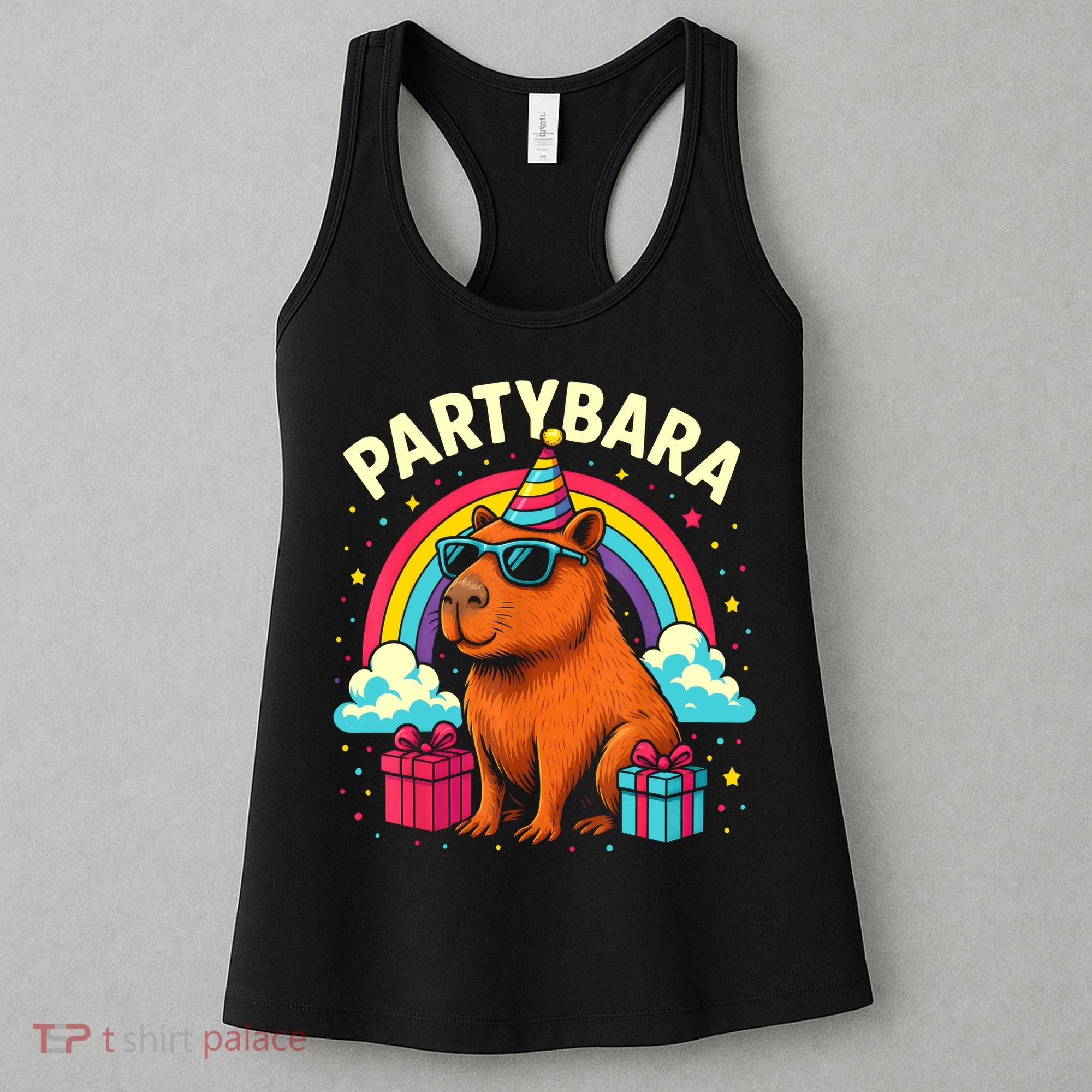 Birthday Capybara Fun Partybara Capybara Party  Women's Tank Top