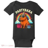 Birthday Capybara Fun Partybara Capybara Party  Baby Bodysuit thumb 0