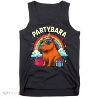 Birthday Capybara Fun Partybara Capybara Party  Tank Top thumb 0