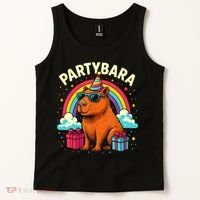 Birthday Capybara Fun Partybara Capybara Party  Tank Top thumb 2