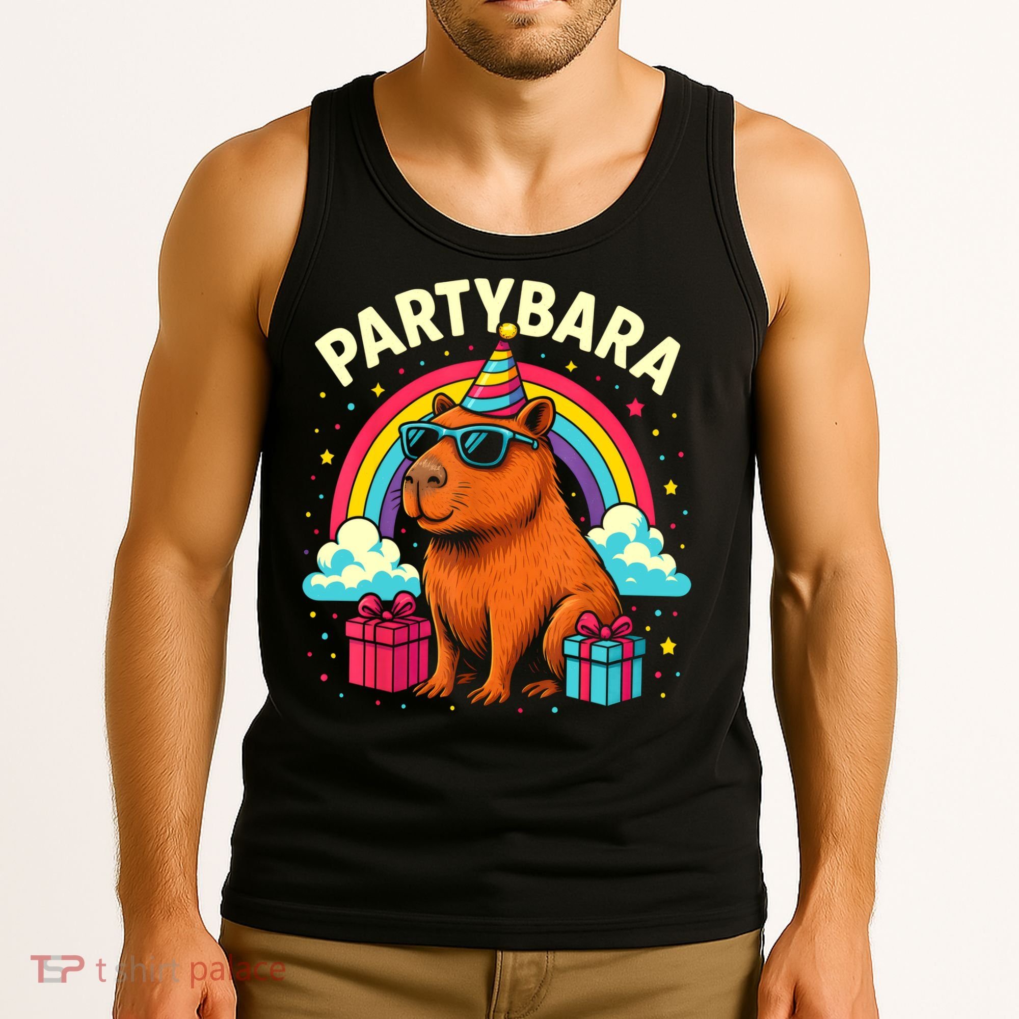Birthday Capybara Fun Partybara Capybara Party  Tank Top