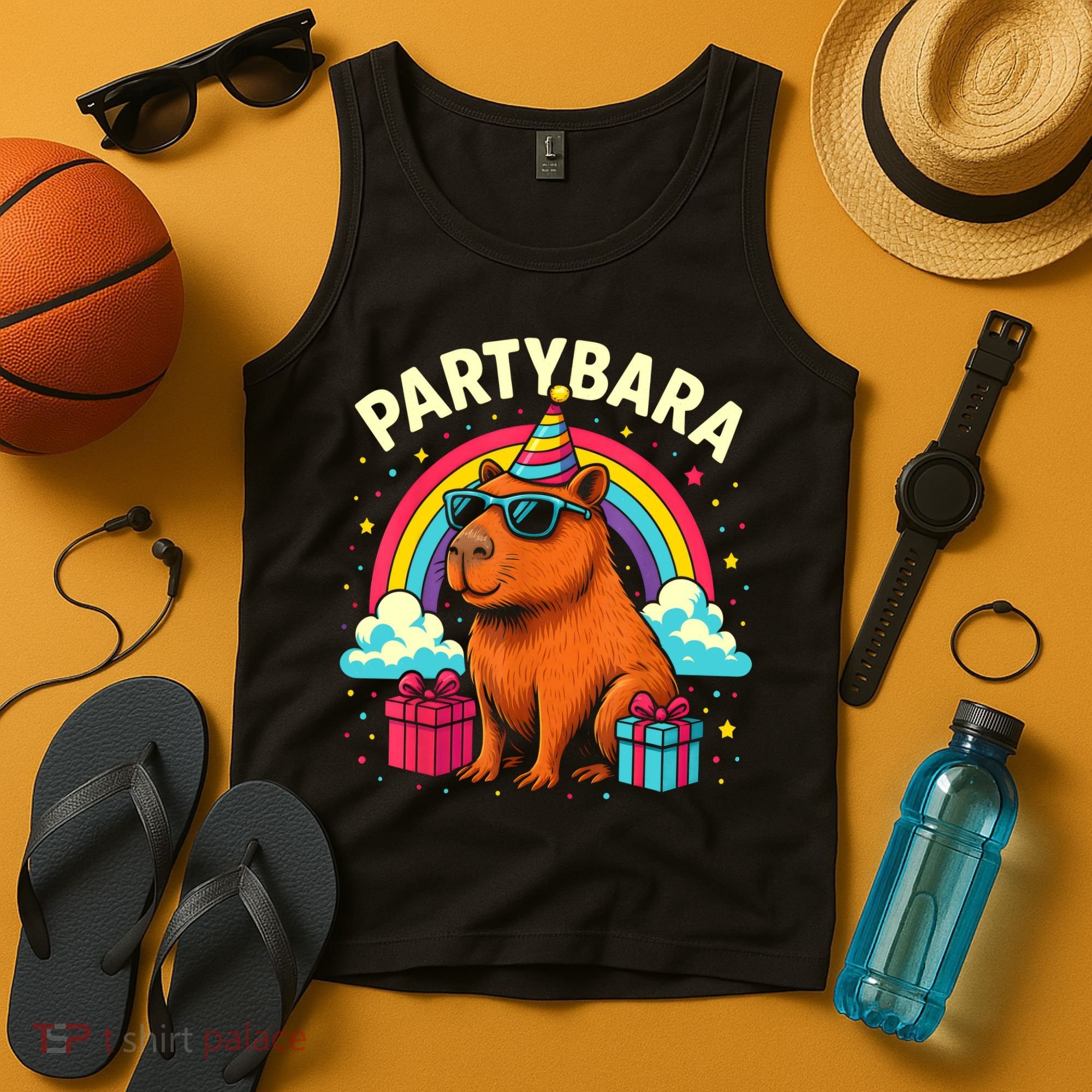 Birthday Capybara Fun Partybara Capybara Party  Tank Top