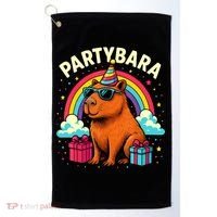 Birthday Capybara Fun Partybara Capybara Party  Golf Towel thumb 0