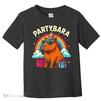 Birthday Capybara Fun Partybara Capybara Party  Toddler T-Shirt