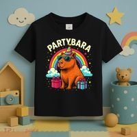Birthday Capybara Fun Partybara Capybara Party  Toddler T-Shirt thumb 3