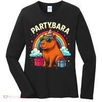 Birthday Capybara Fun Partybara Capybara Party  Women's Long Sleeve Shirt thumb 0