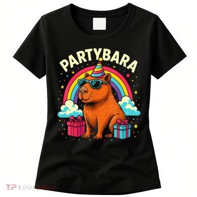 Birthday Capybara Fun Partybara Capybara Party  Women's T-Shirt