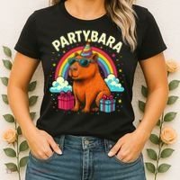 Birthday Capybara Fun Partybara Capybara Party  Women's T-Shirt thumb 2