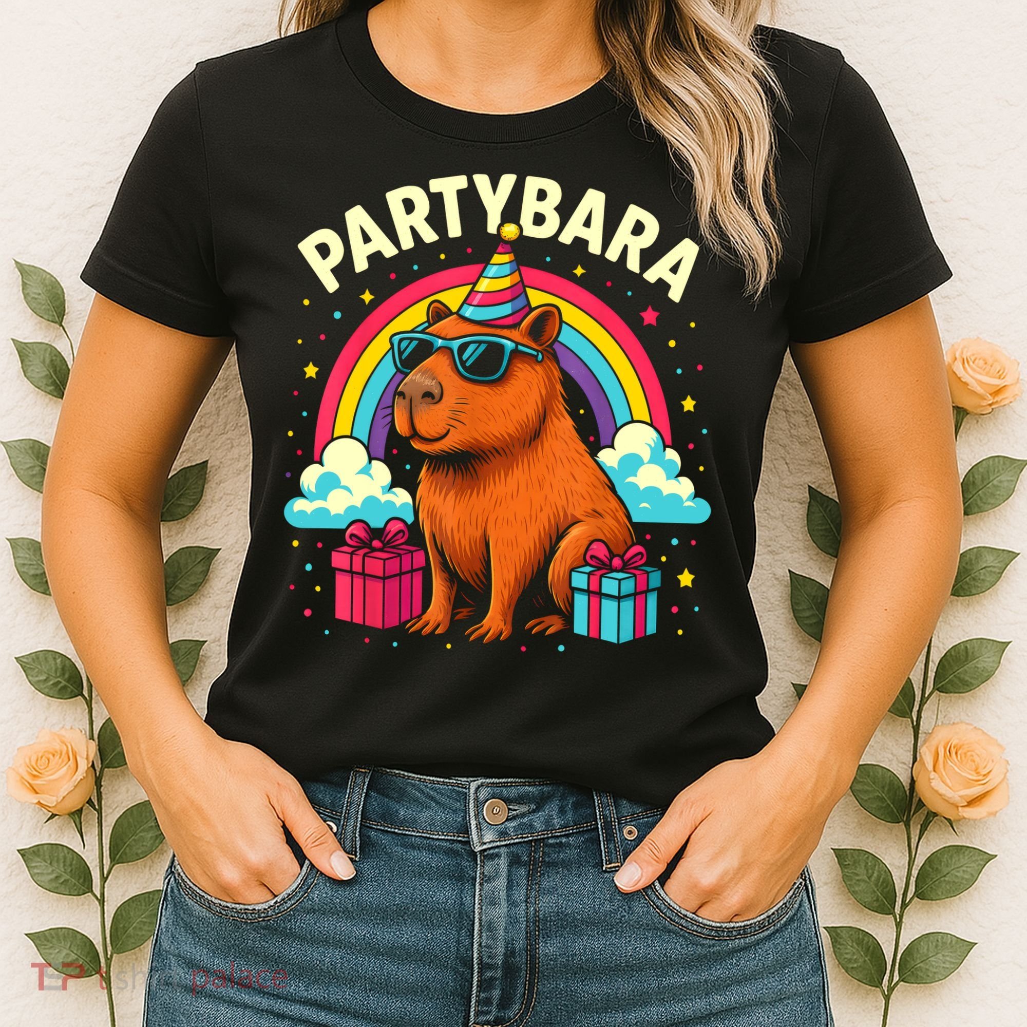Birthday Capybara Fun Partybara Capybara Party  Women's T-Shirt