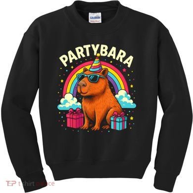 Birthday Capybara Fun Partybara Capybara Party  Kids Sweatshirt