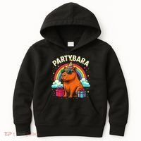 Birthday Capybara Fun Partybara Capybara Party  Kids Hoodie thumb 0