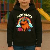 Birthday Capybara Fun Partybara Capybara Party  Kids Hoodie thumb 3