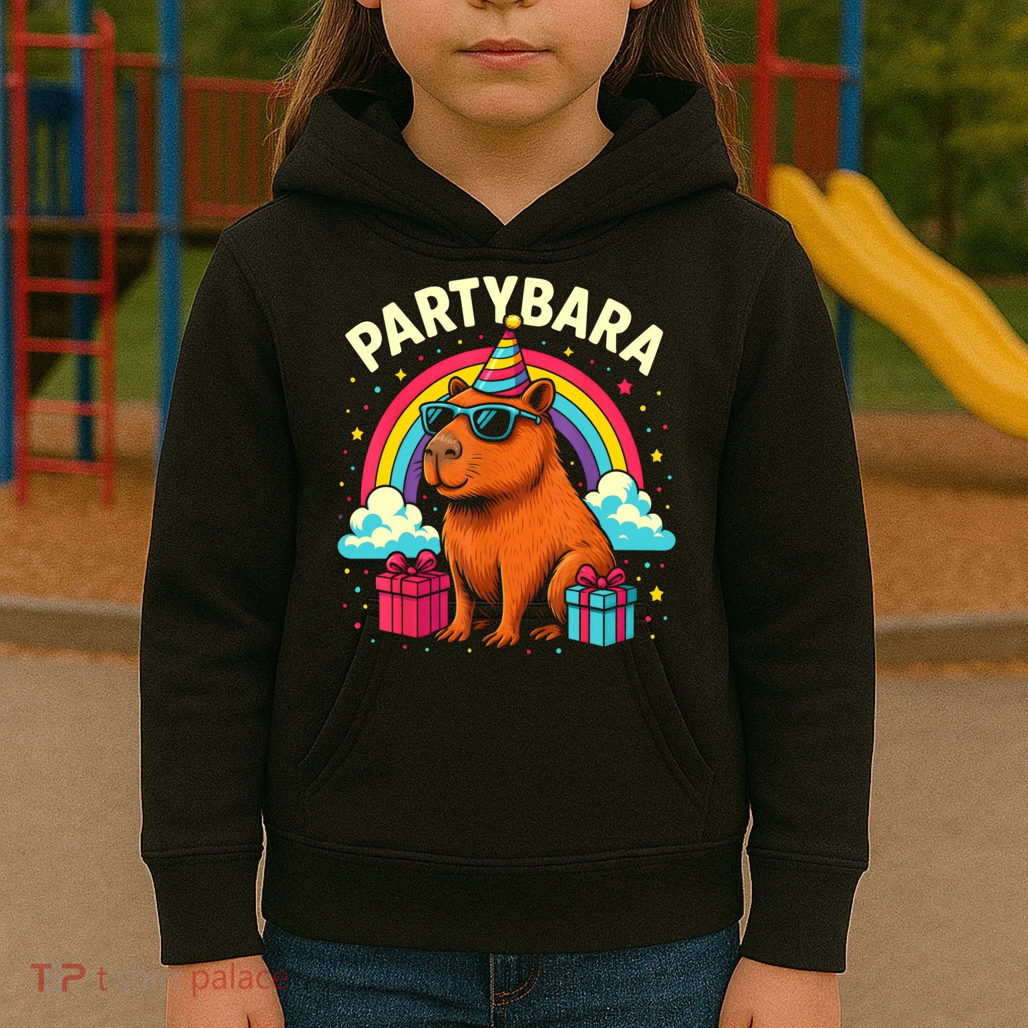Birthday Capybara Fun Partybara Capybara Party  Kids Hoodie
