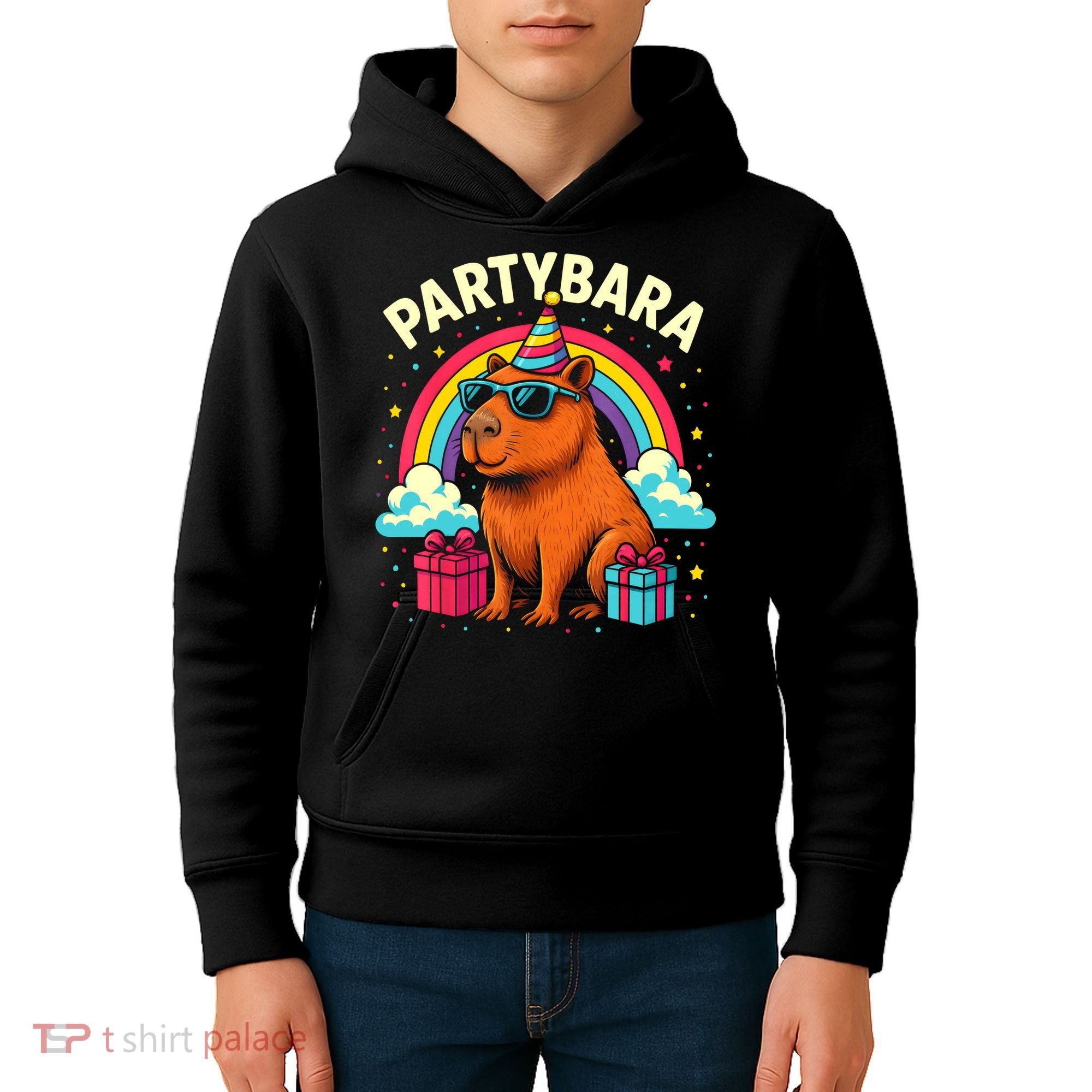 Birthday Capybara Fun Partybara Capybara Party  Kids Hoodie