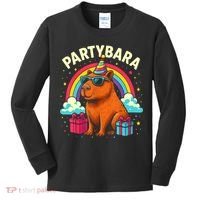 Birthday Capybara Fun Partybara Capybara Party  Kids Long Sleeve Shirt thumb 0