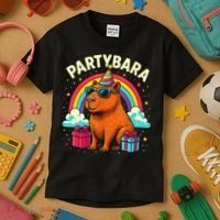 Birthday Capybara Fun Partybara Capybara Party  Kids T-Shirt thumb 3