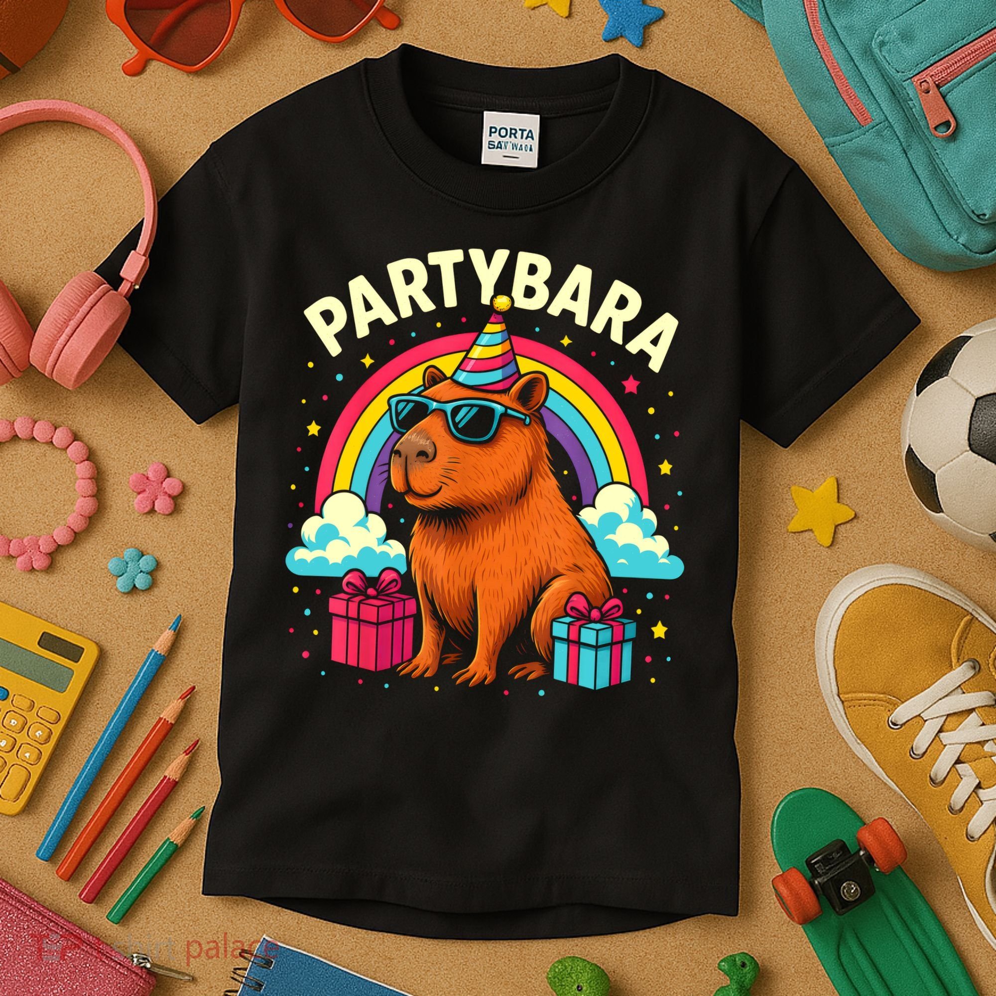 Birthday Capybara Fun Partybara Capybara Party  Kids T-Shirt
