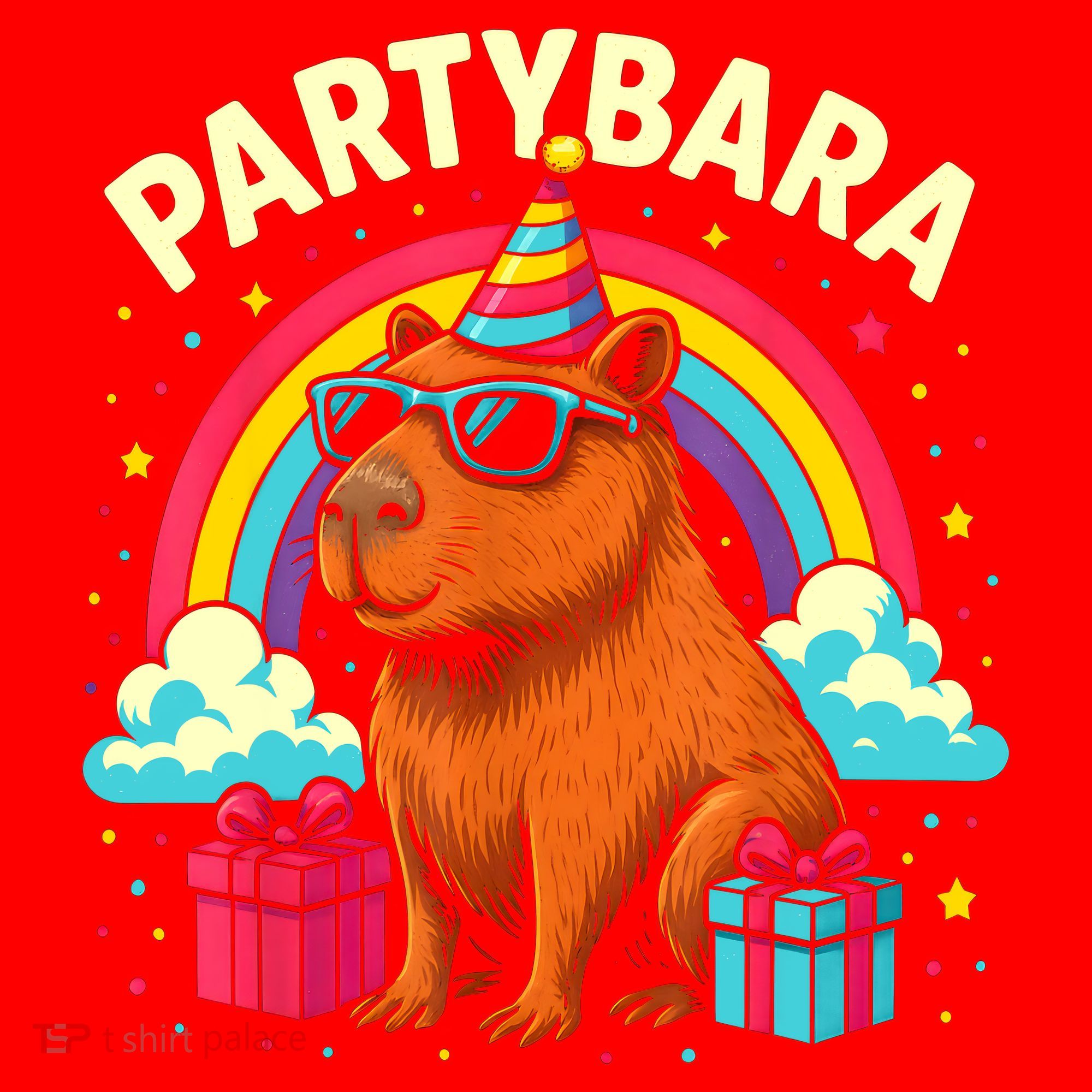 Birthday Capybara Fun Partybara Capybara Party  Santa Hat