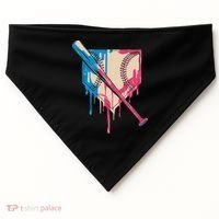 Baseball Cute For Women Ice Cream Cute Baseball Gift USA-Made Doggie Bandana thumb 0