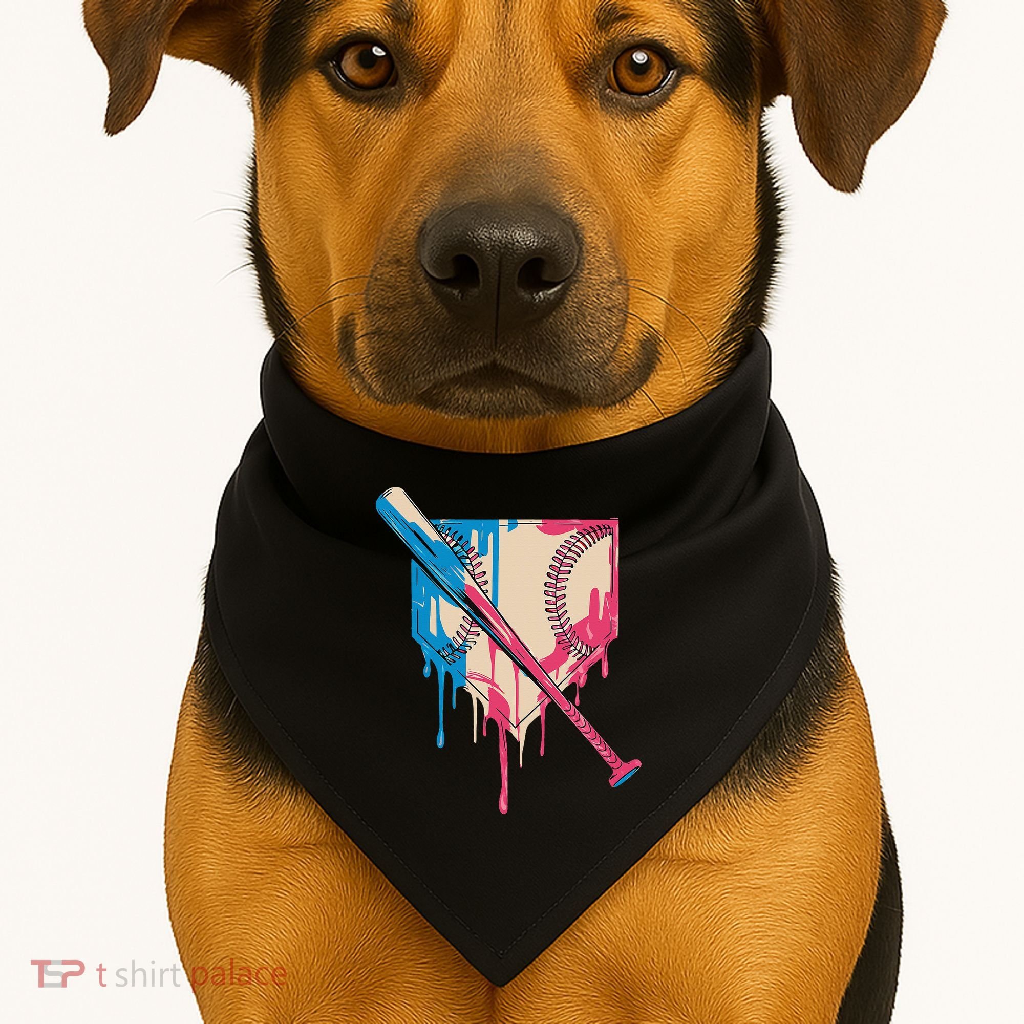 Baseball Cute For Women Ice Cream Cute Baseball Gift USA-Made Doggie Bandana