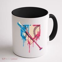 Baseball Cute For Women Ice Cream Cute Baseball Gift Coffee Mug thumb 1