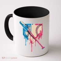 Baseball Cute For Women Ice Cream Cute Baseball Gift Coffee Mug thumb 0