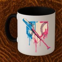 Baseball Cute For Women Ice Cream Cute Baseball Gift Coffee Mug thumb 2