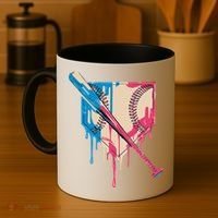 Baseball Cute For Women Ice Cream Cute Baseball Gift Coffee Mug thumb 4